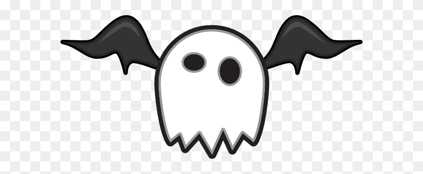 600x285 Monster Clipart Ghost - Monster Clipart Black And White
