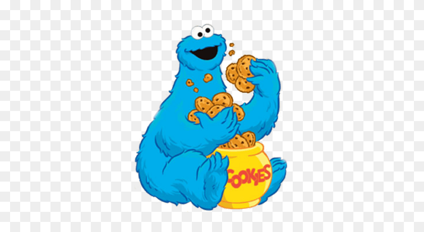 307x400 Monster Eating Cliparts - Sesame Street Characters Clipart