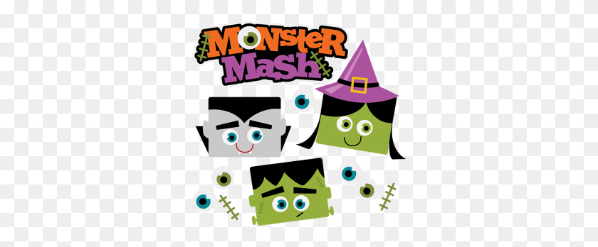 300x288 Monster Mash Halloween Scrapbook Collection - Monster Mash Clip Art