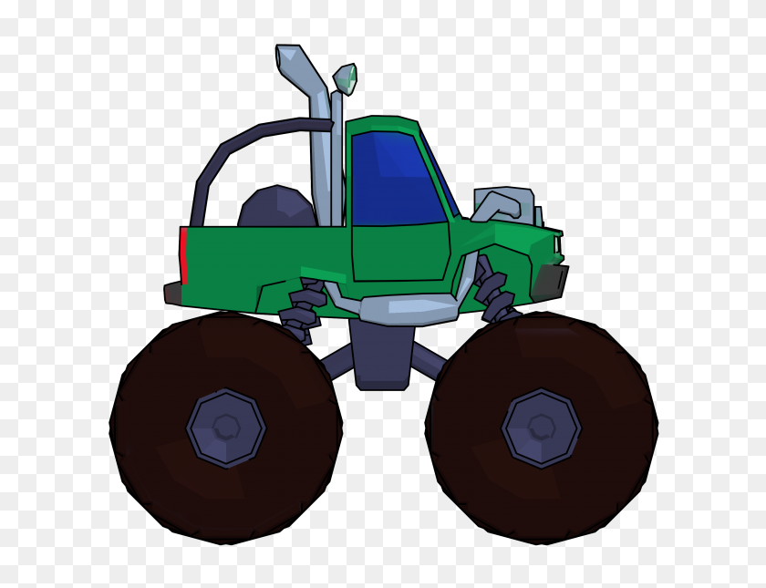3000x2250 Monster Truck Cartoon Png Clipart Picture Side View - Monster Jam PNG