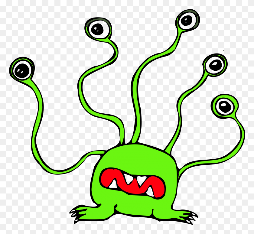 2400x2198 Monster With Big Eyes Icons Png - Big Eyes PNG