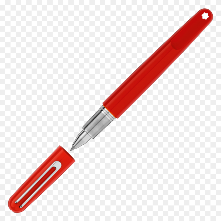 1050x1050 Montblanc Mred Ballpoint Pen Nous - Red Pen PNG