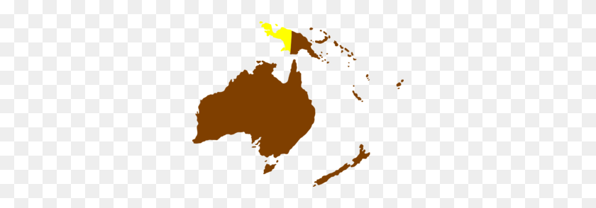 298x234 Montessori Australia Continent Map Clipart - Continentes Clipart