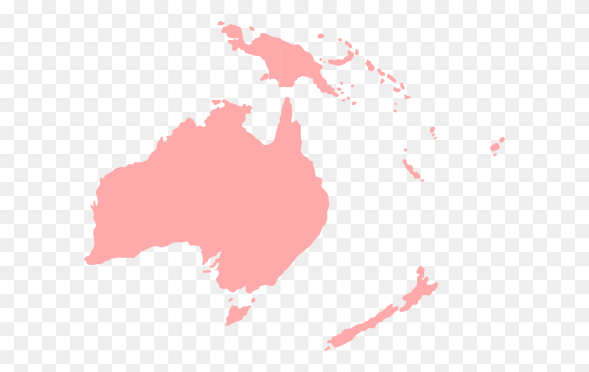 600x471 Монтессори Австралия Карта Континента Контур Картинки - Монтессори Клипарт