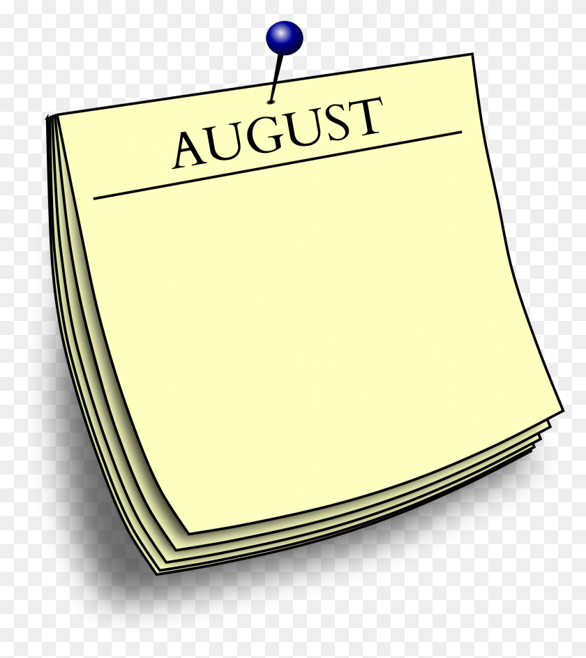 2104x2384 Monthly Note - August PNG