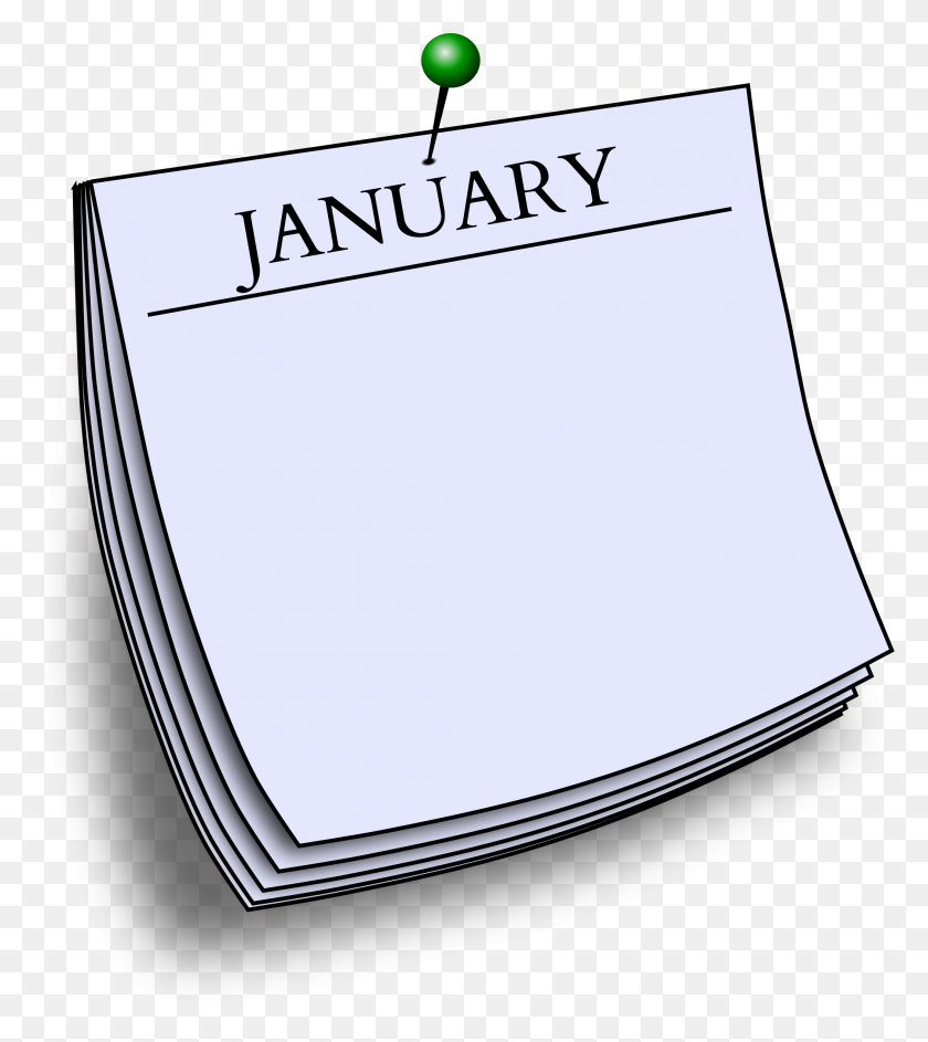 2104x2384 Monthly Note - January PNG