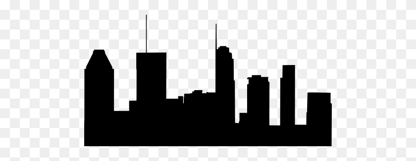 500x267 Montreal Skyline Silhouette - City Silhouette PNG
