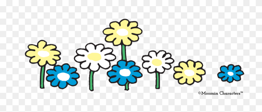 878x340 Flores Moomin Para Celebrar El Día Del Diseño Floral - Diseño Floral Png