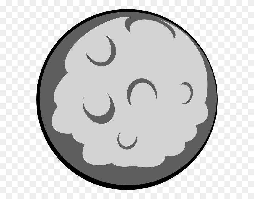 600x600 Moon And Clouds Clipart - Nuts And Bolts Clipart