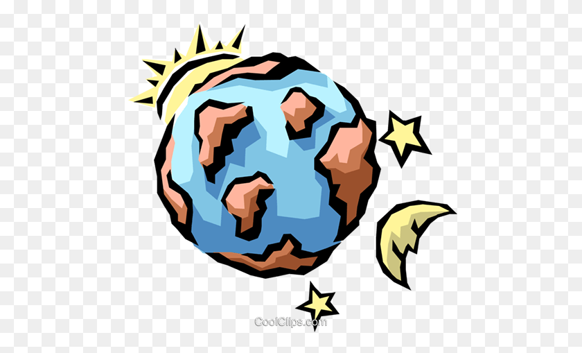 480x449 Moon And Earth Clipart - Moon Clipart PNG