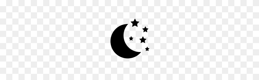 200x200 Moon And Stars Icons Noun Project - Moon And Stars PNG