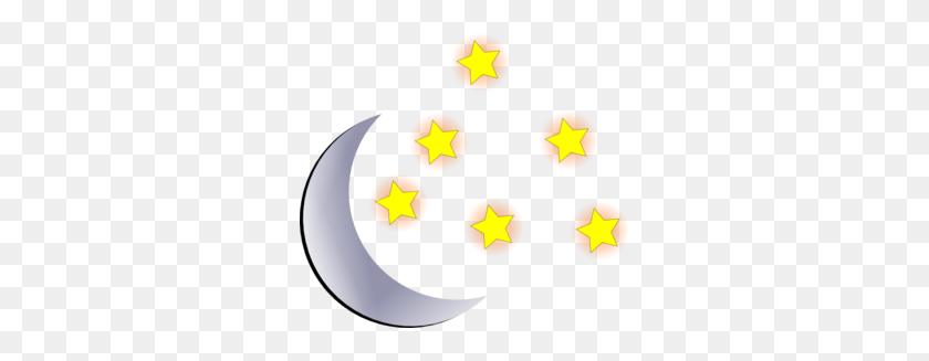 298x267 Moon And Start Clip Art - Goodnight Moon Clipart