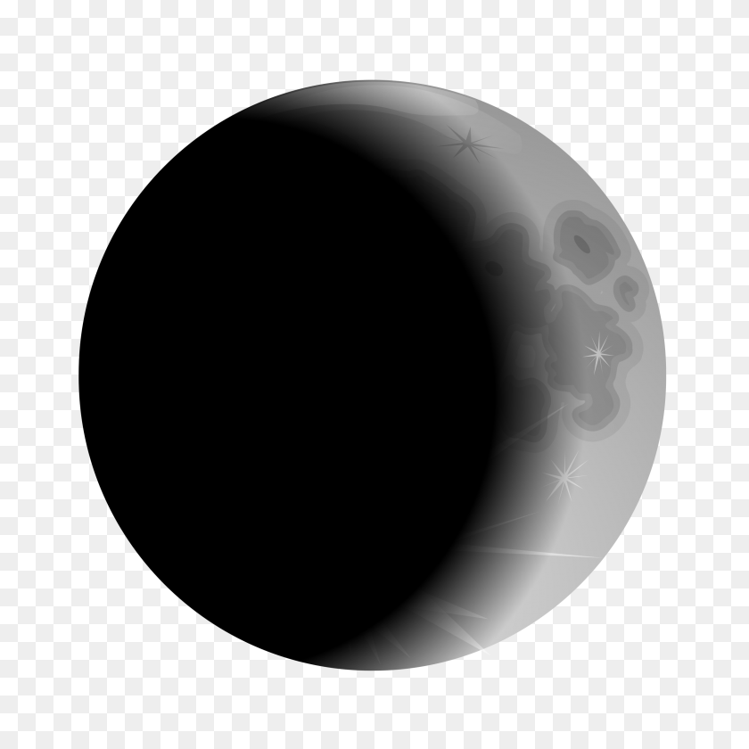 2400x2400 Moon Clipart Crecent - Cresent Moon PNG