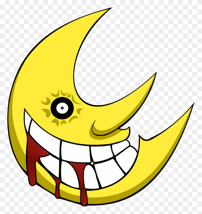 800x853 Moon Clipart Soul Eater - Moon Clipart No Background
