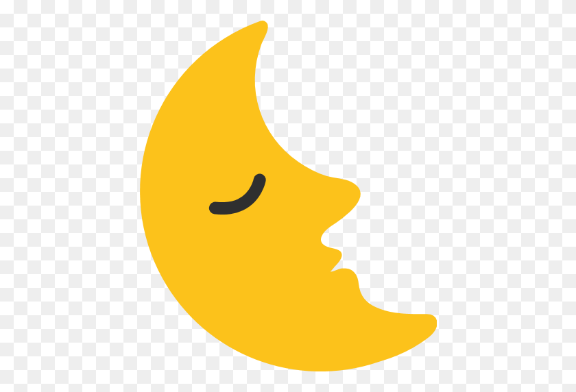 512x512 Луна Emoji Клипарт Картинки - Новолуние