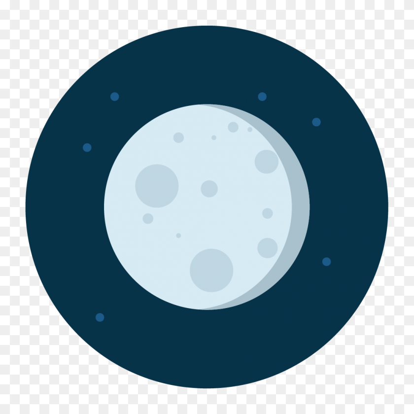 1025x1025 Moon Icon Vector Free Download - Moon Vector PNG