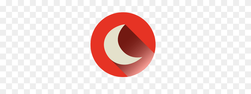 256x256 Moon Last Quarter Icon - Red Moon PNG