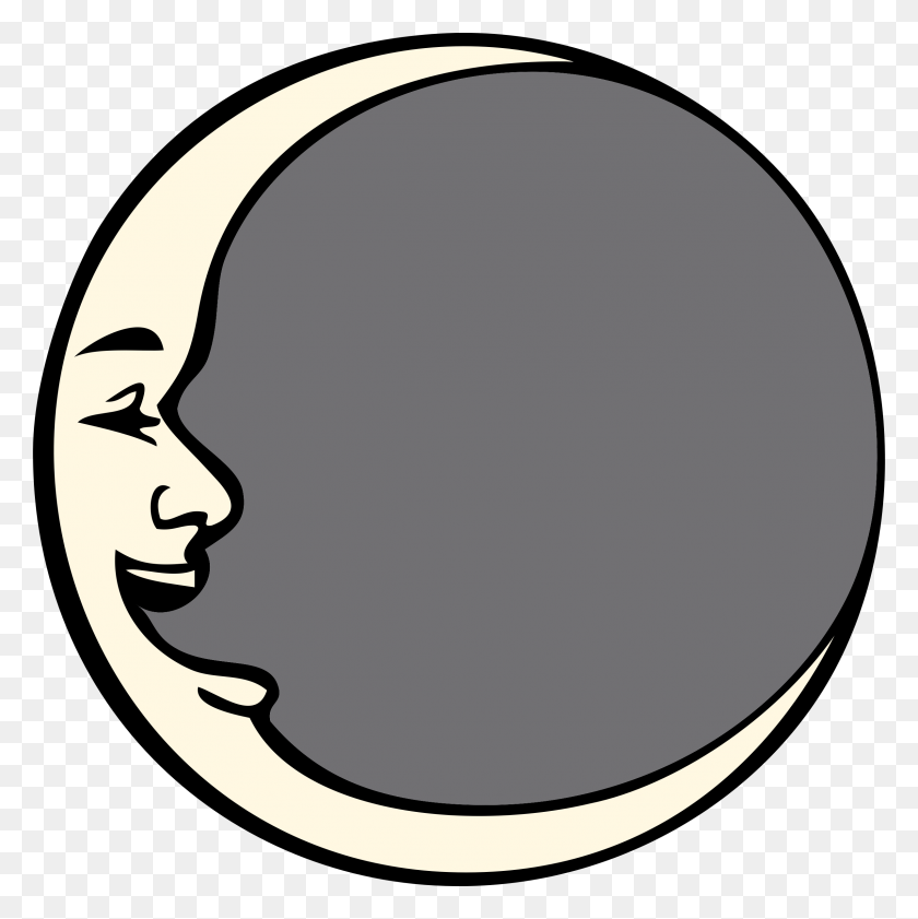 2394x2400 Moon Man Clipart Clip Art Images - Hurricane Clipart Black And White