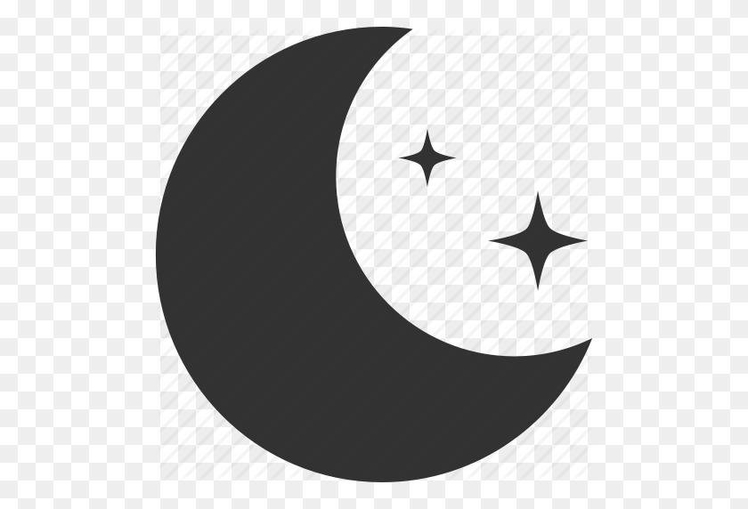 492x512 Moon, Night, Stars, Twilight Icon - Moon Icon PNG
