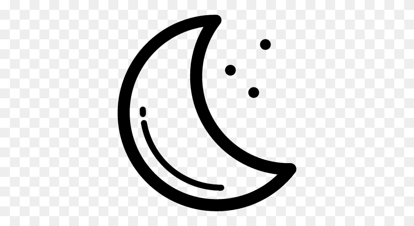 400x400 Moon Outline Clip Art All About Clipart - Half Moon Clipart
