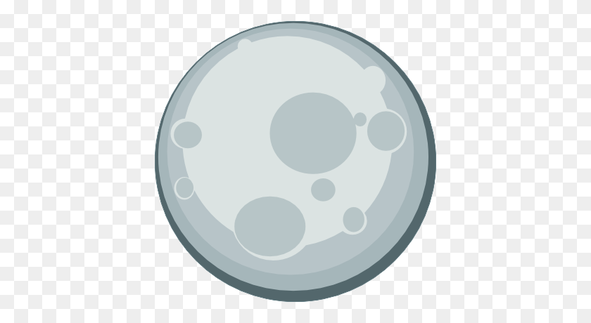 400x400 Moon Png Images Free Download - Half Moon PNG