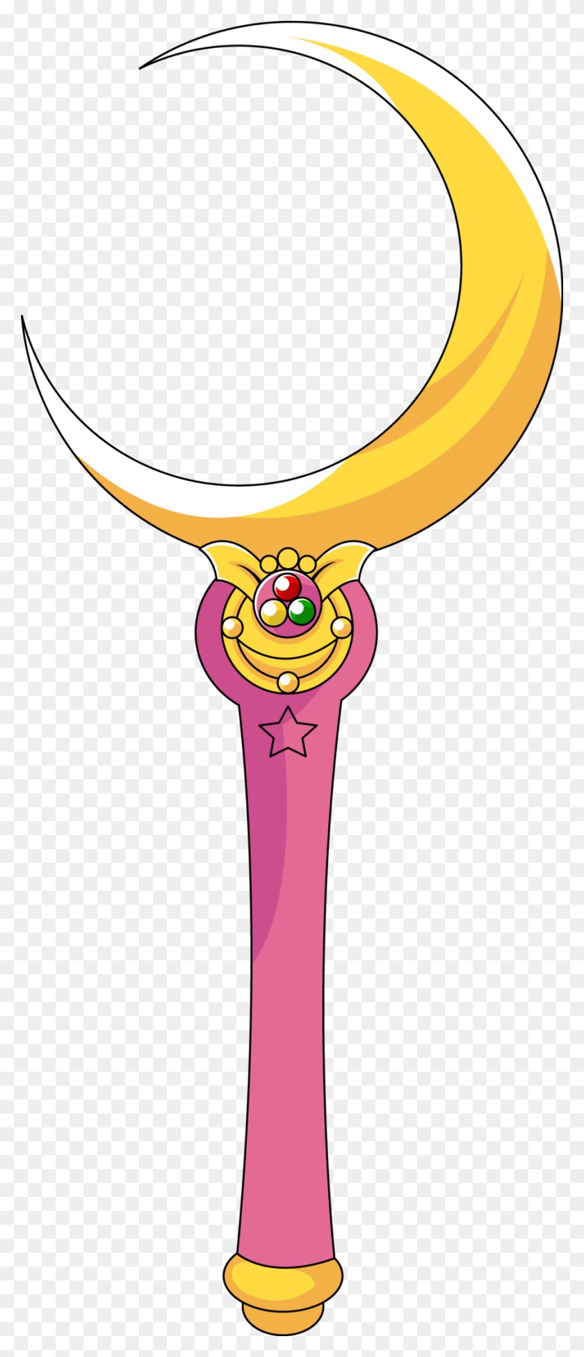 900x2181 Moon Stick Vector My Sailor Moon Other Characters Addiction - Moon Vector PNG