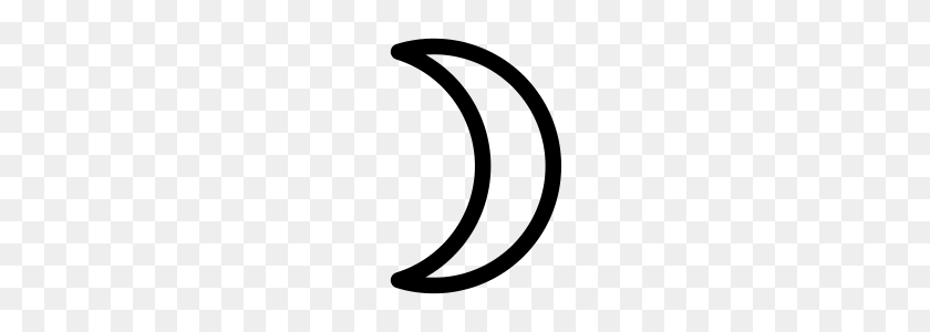 240x240 Moon Symbol Crescent - Crescent PNG