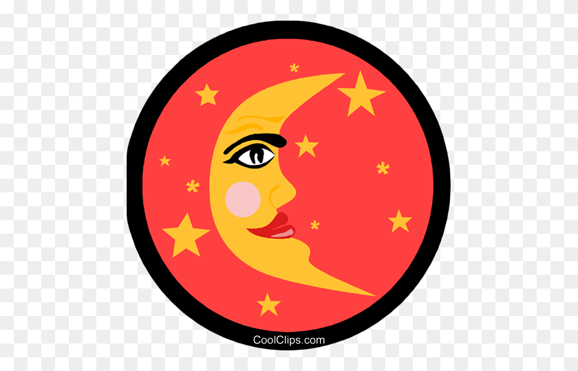 471x480 Символ Луны Роялти Бесплатно Векторные Иллюстрации - Луна Клипарт