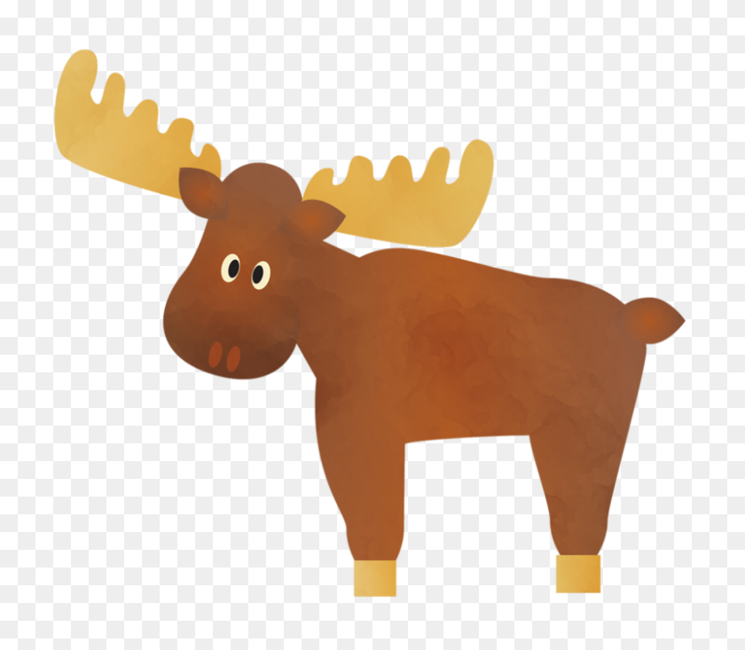 800x691 Moose Clip Art - Woodland Deer Clipart