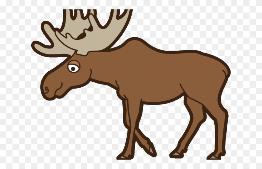640x480 Moose Clipart - Moose Clipart Black And White