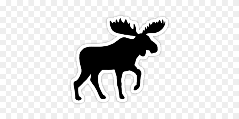 375x360 Moose Silhouette - Moose Silhouette PNG