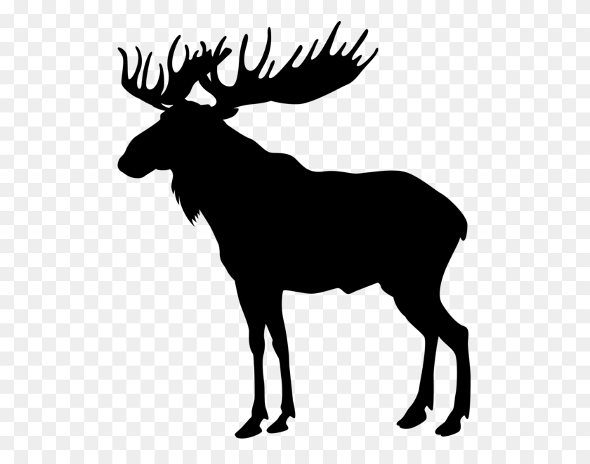 522x600 Moose Silhouette Png Clip Art Image Sagome Stencyl - Moose PNG