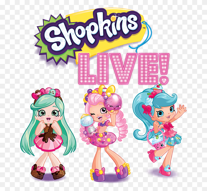 675x716 Moose Toys И Koba Entertainment Объявляют О Shopkins Live! Национальный - Шопкинс Логотип Png