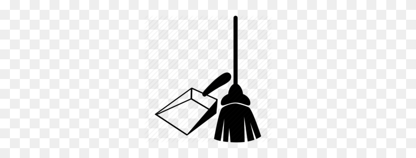 260x260 Mop Broom And Dust Pan Clipart - Stubborn Clipart