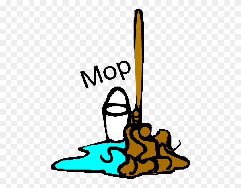 486x595 Mop Clipart - Sweeping Clipart