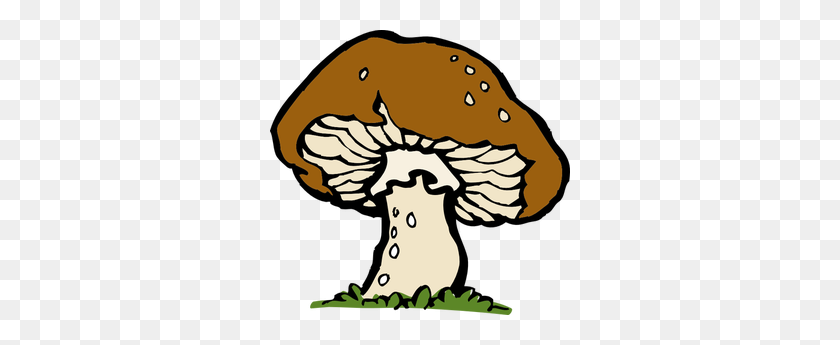 300x285 Morel Mushroom Clip Art - Pizza Mushroom Clipart
