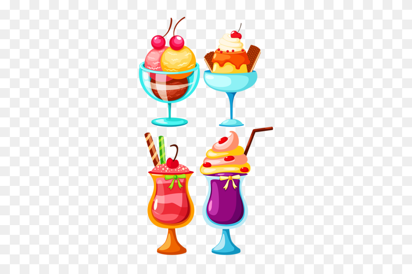 300x500 Morozhennoe Clip Art Ice Cream And Popsicles Art - Party Food Clipart