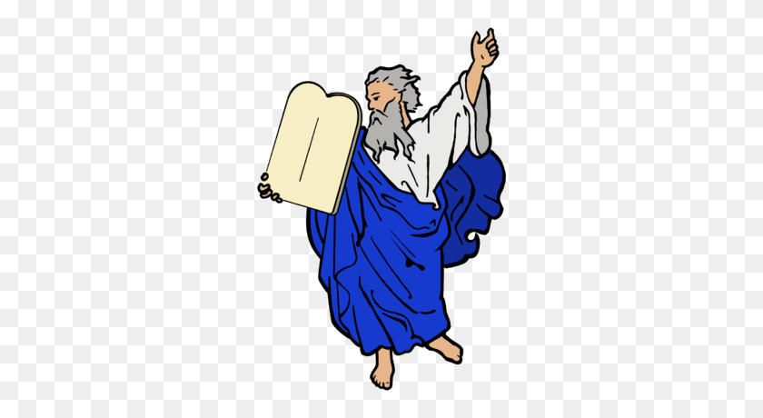 274x400 Moses Cliparts - Ten Commandments Clipart