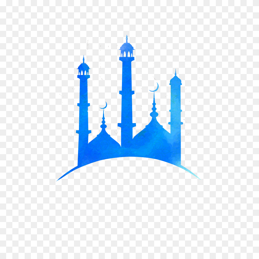2161x2161 Mosque And Lamps In Flat Style Free Vector Vector, Clipart - Mosque PNG