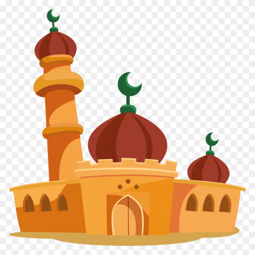 850x847 Mezquita Vector Png - Vector Png