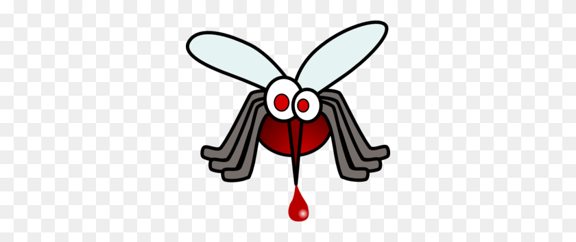 298x294 Mosquito With Blood Clip Art - Insect Clipart