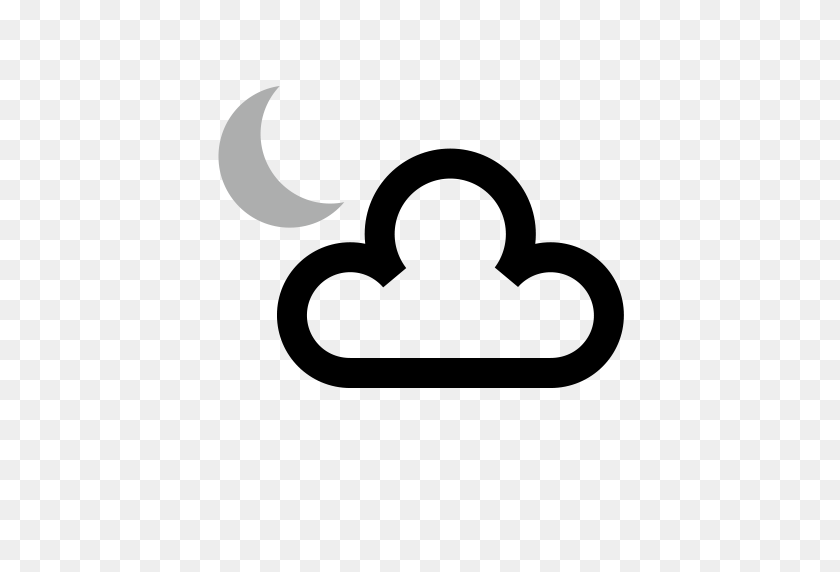 512x512 Mostly Cloudy Symbol - Mostly Sunny Clipart
