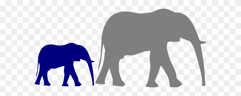 600x274 Madre Y Bebé Clipart Elefante - Imágenes De Elefante Imágenes Prediseñadas