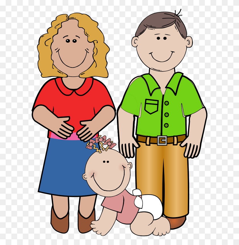 618x800 Mother And Baby Clipart Transparent - Happy Mom Clipart