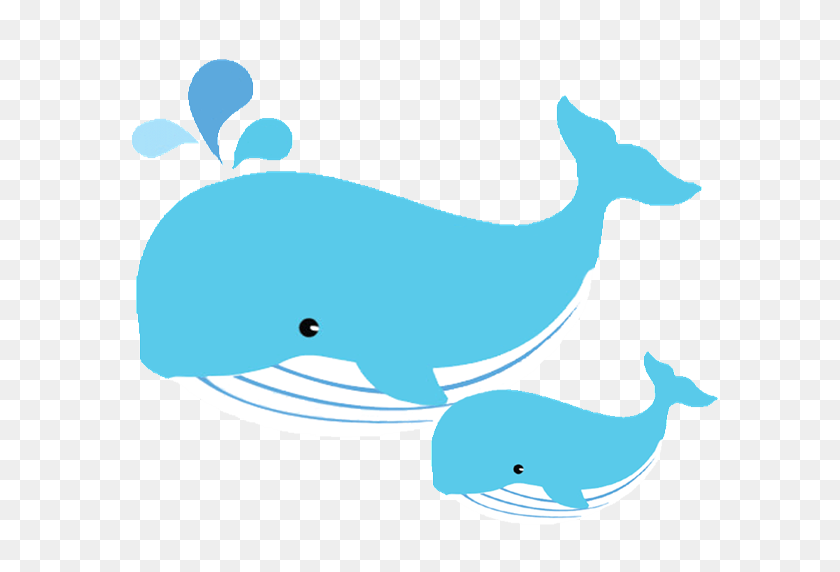 600x512 Mother And Baby Clipart Whale - Mum Clipart