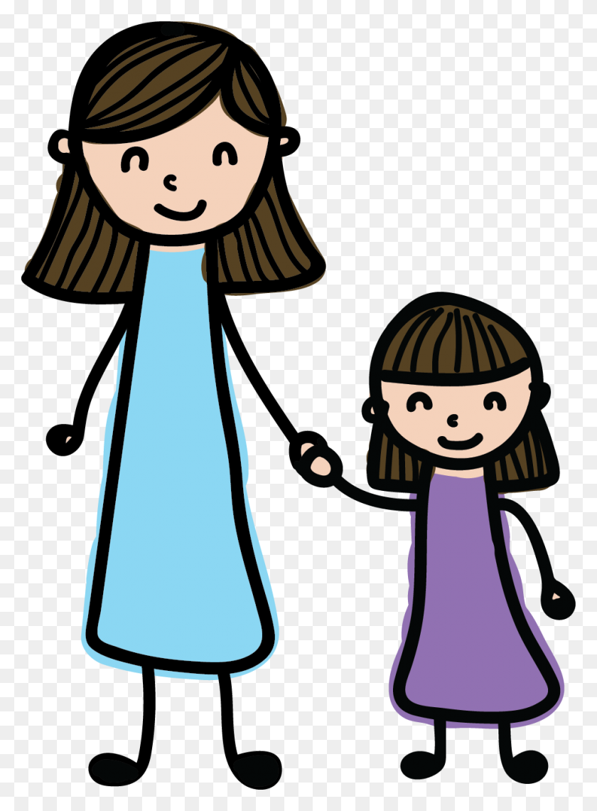 962x1332 Mother And Daughter Together Clipart Clip Art Images - Mother Clipart Images