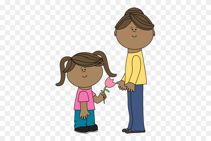 397x500 Mother And Father Clipart Black And White - Super Dad Clipart