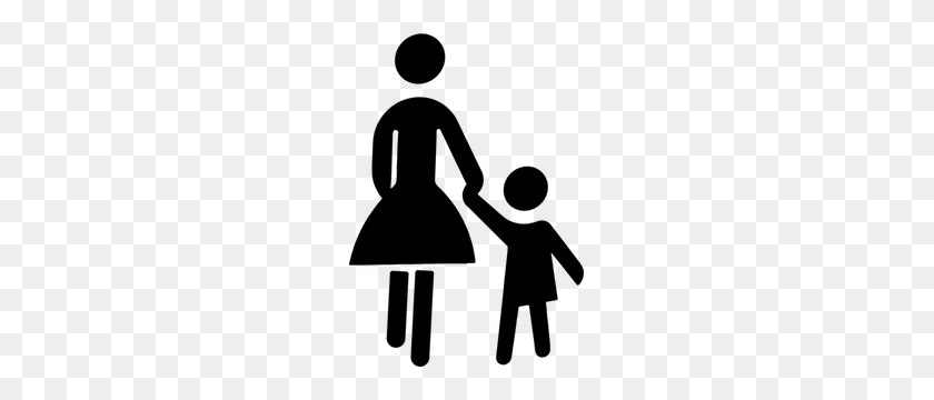 211x300 Mother Child Silhouette Clip Art - Father Son Clipart