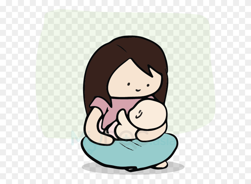 602x556 Mother Clipart Breast Feeding, Mother Breast Feeding Transparent - Breastfeeding Clipart