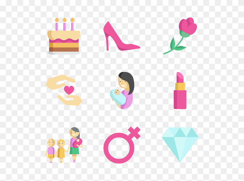 600x564 Mother Day Icons - Mothers Day Card Clipart